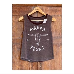 Midnight Rider • MARFA• muscle shirt. (S) NWT.
